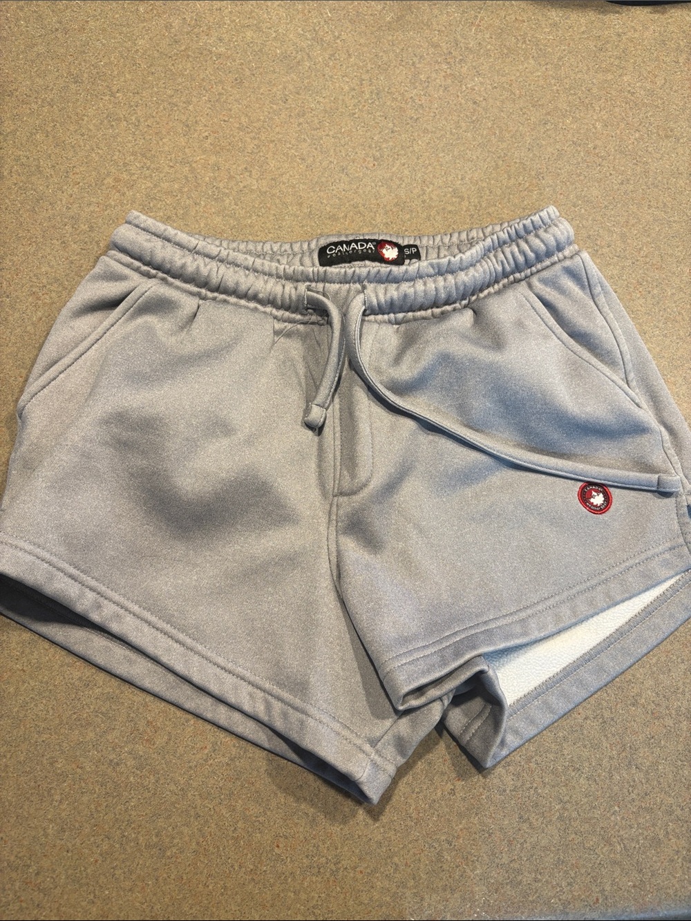 Canada Gear Women's Grey Athletic Shorts with Drawstring